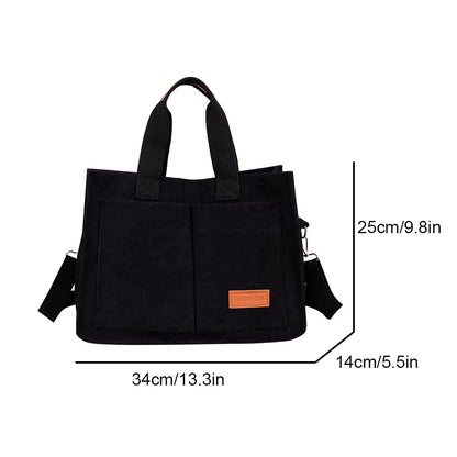 Daily Grace Corduroy Tote Bag