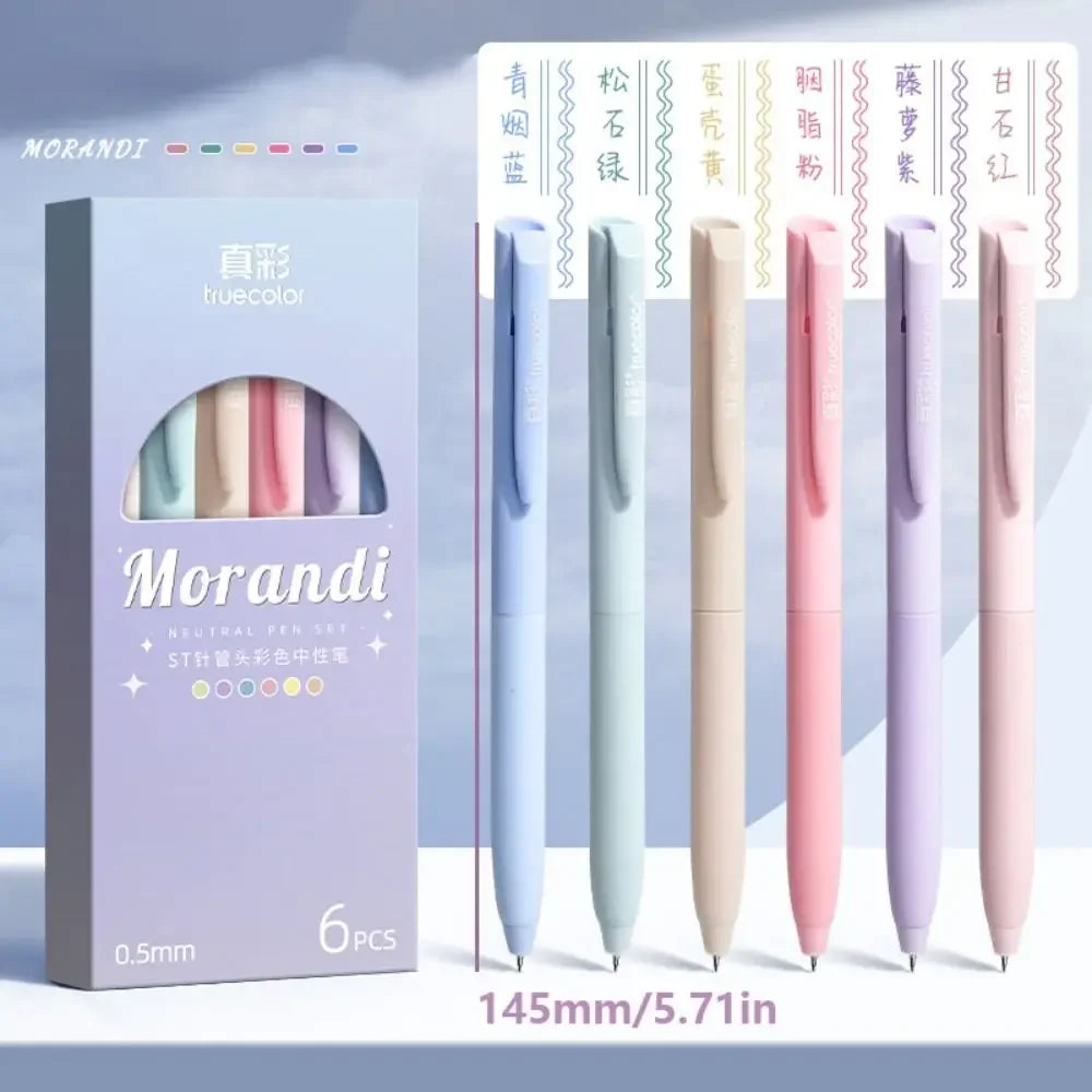 Morandi Bible Gel Pen Set - 6 Pack