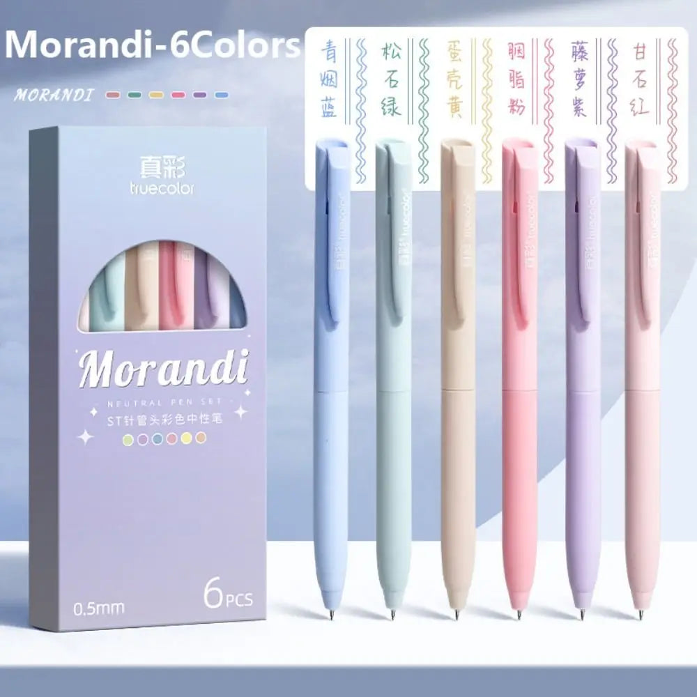 Morandi Bible Gel Pen Set - 6 Pack