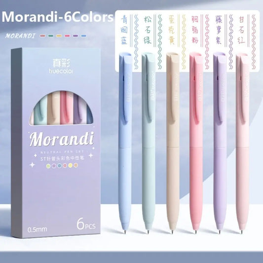 Morandi Bible Gel Pen Set - 6 Pack