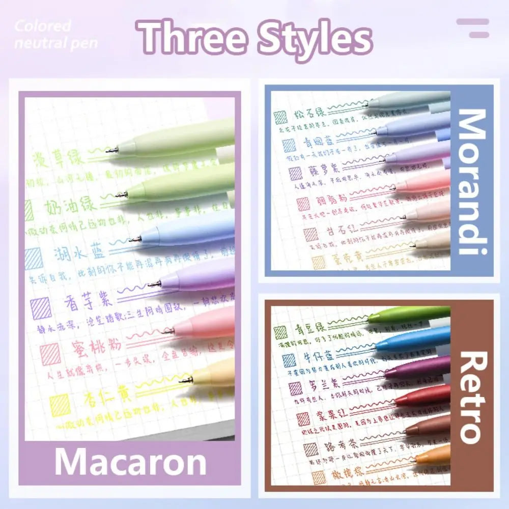 Morandi Bible Gel Pen Set - 6 Pack